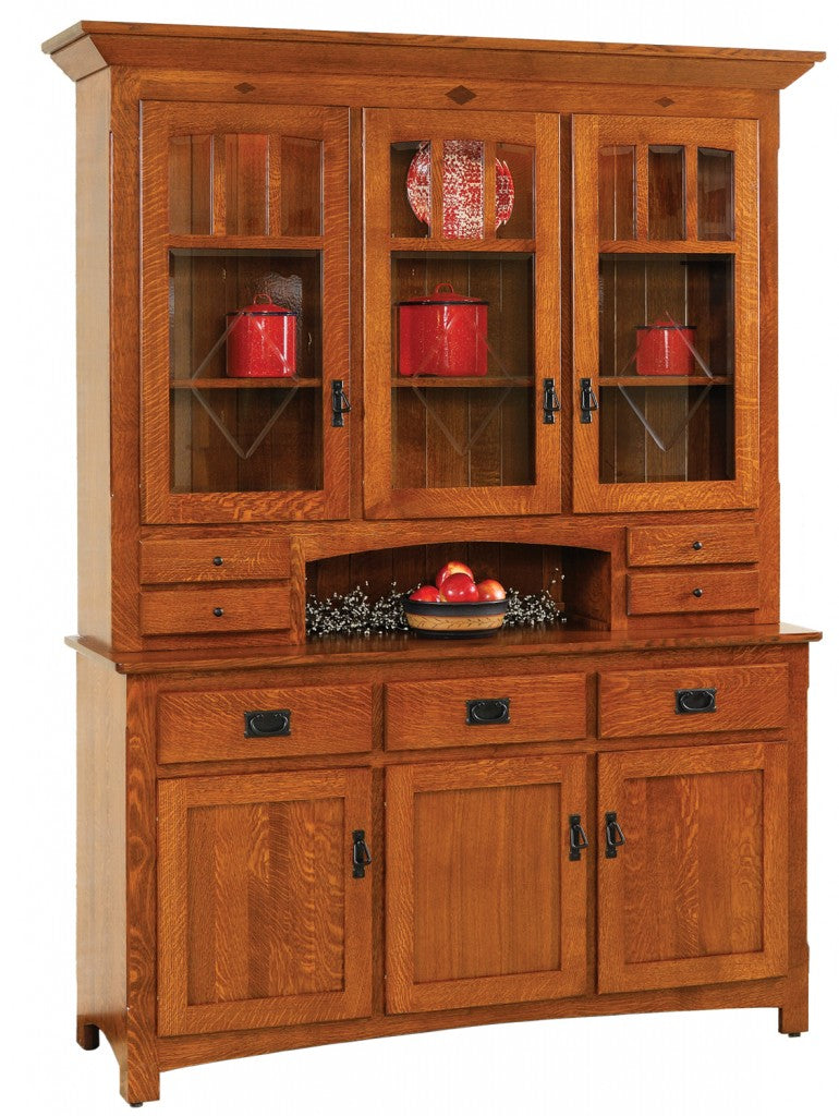 Century Mission 3-Door Hutch