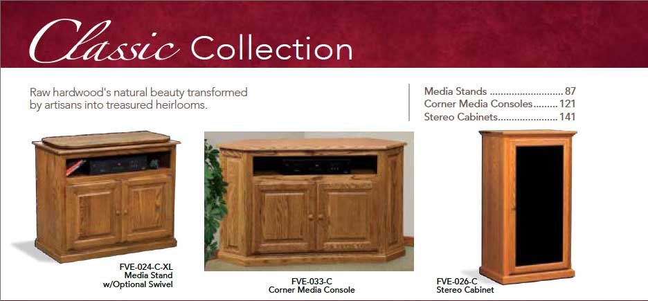Classic 2 Door Corner Console Stand