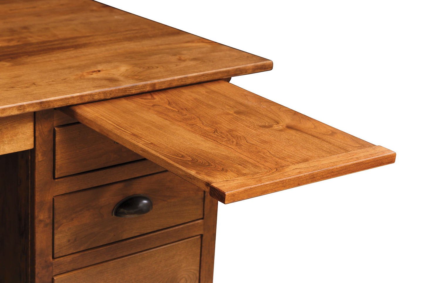 Lancaster Mission 66″ Executive Desk with Optional Hutch