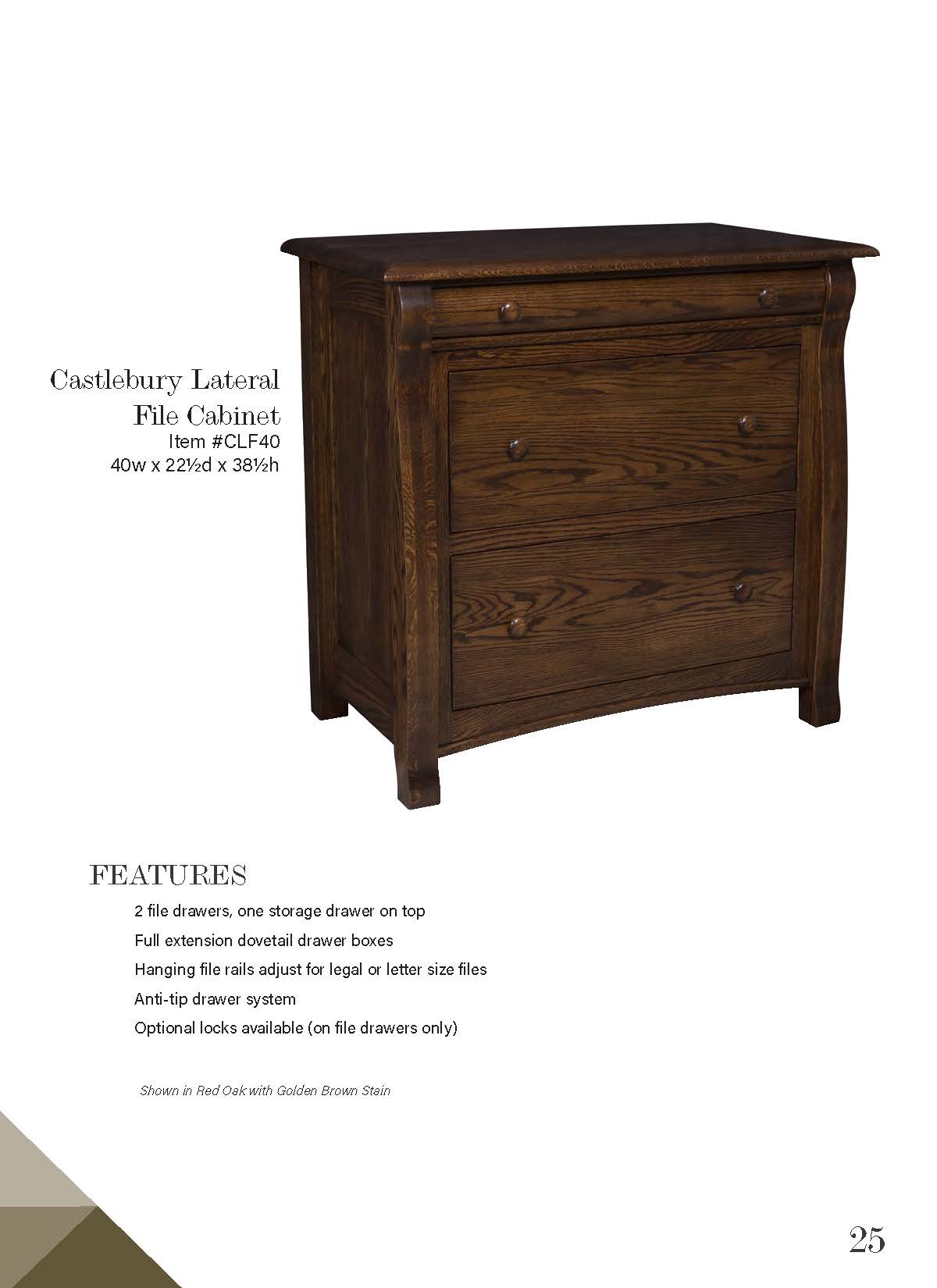 Castlebury Lateral File Cabinet – 40W”