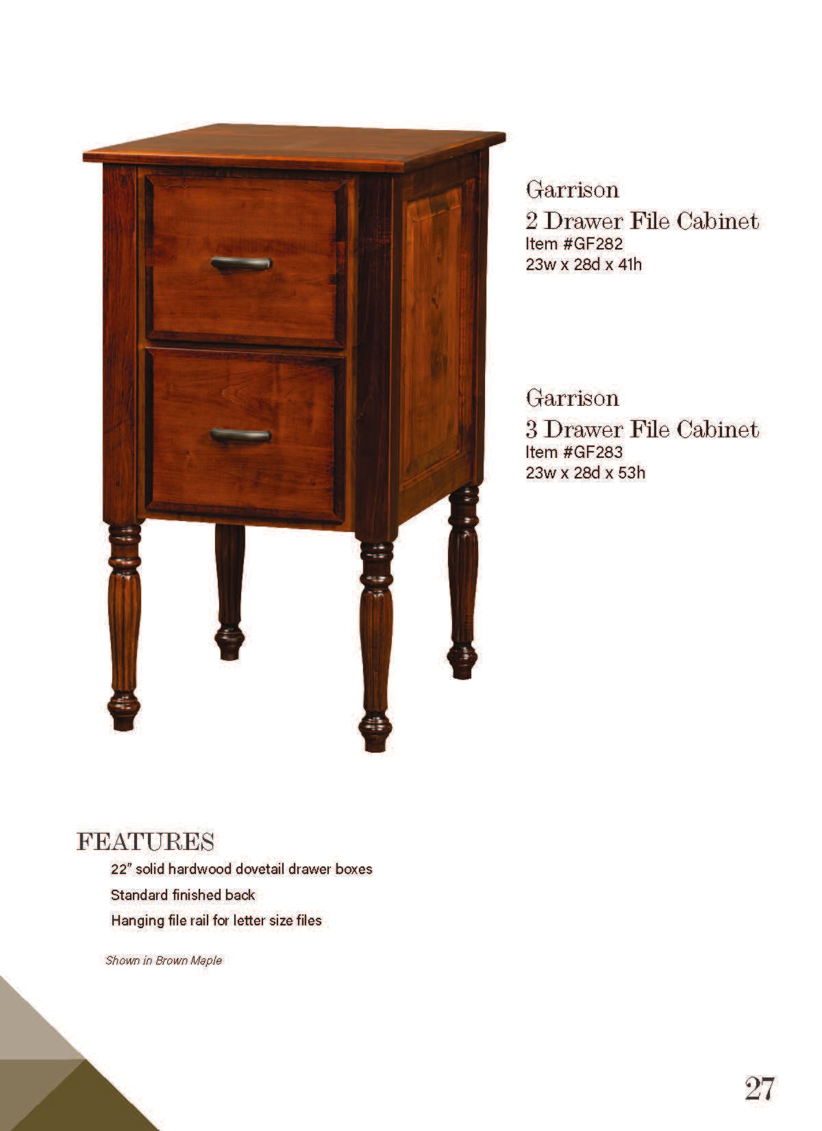 Garrison 2 Drawer File Cabinet