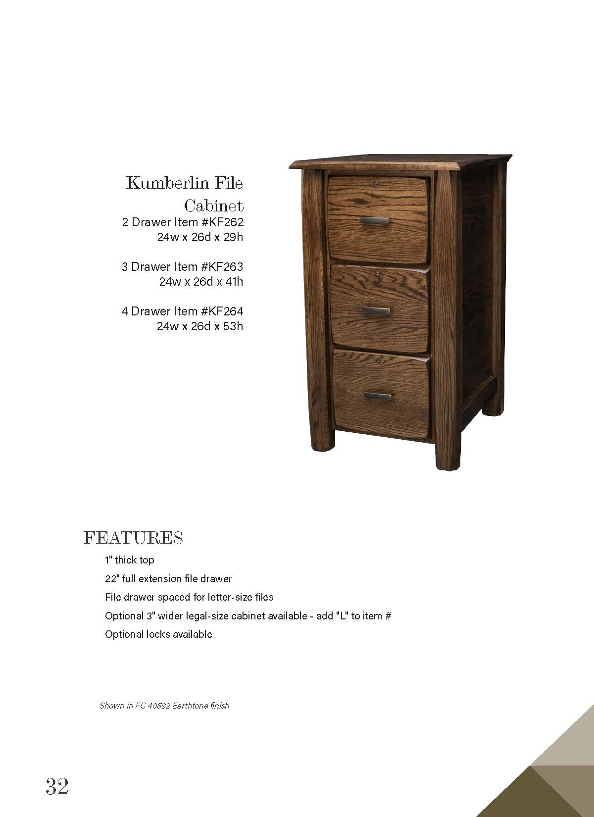 Kumberlin 3 Drawer File Cabinet