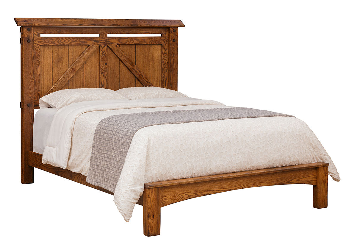 Farmstead Bed with Low Profile Footboard