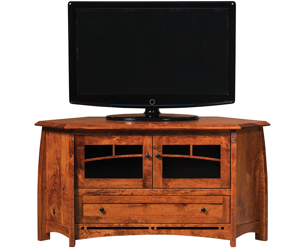 Boulder Creek 2 Door, 1 Drawer Corner Stand