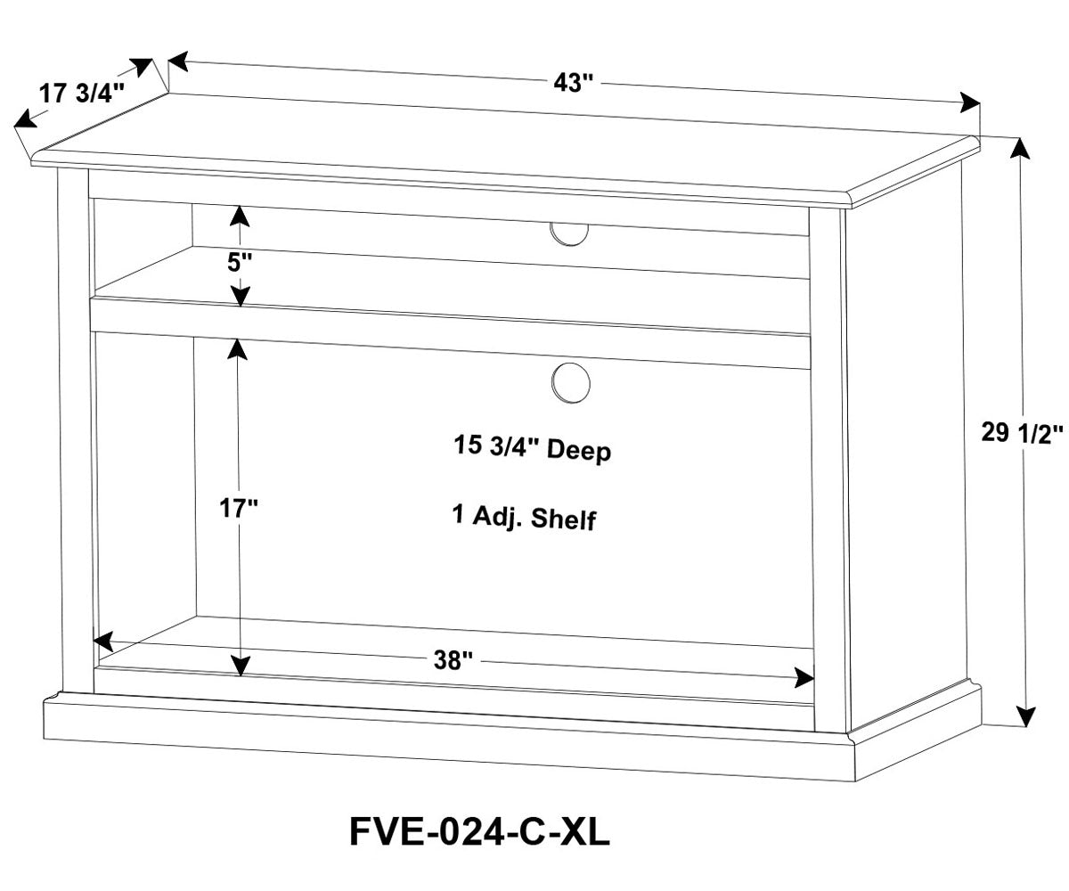 Classic Xl 2 Door Media Stand