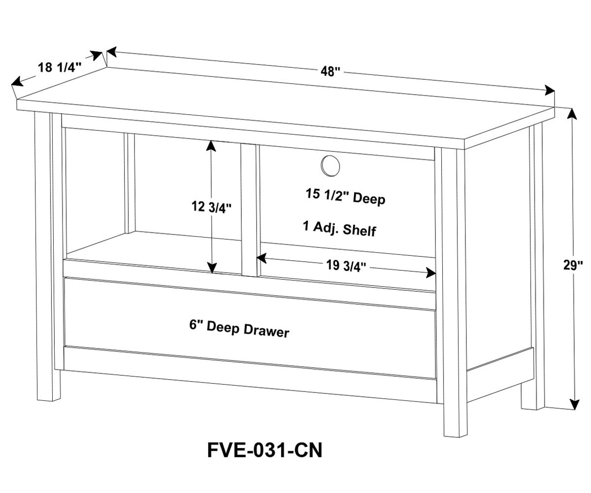 Centennial 2 Door, 1 Drawer Media Stand