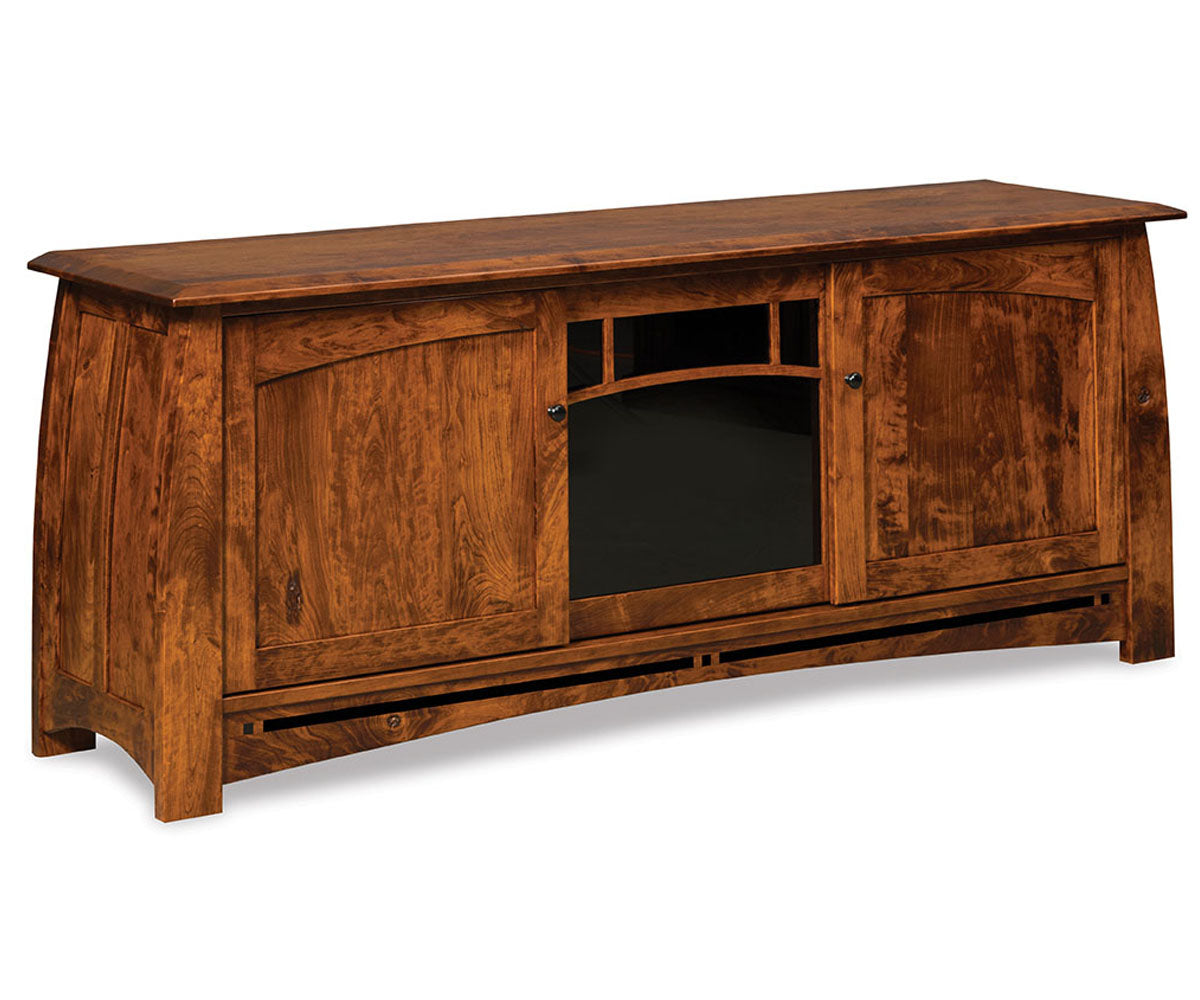 Boulder Creek 3 Door Media Stand (2 Hidden Drawers) – 72″W