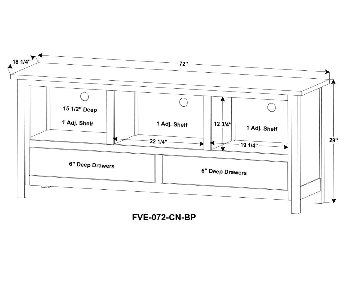 Centennial 4 Door, 2 Drawer Media Stand