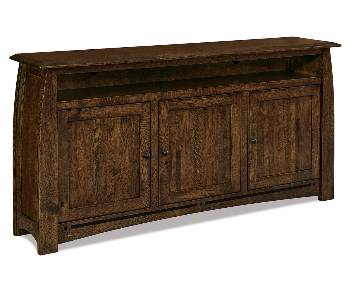 Boulder Creek 3 Door Media Stand W/Opening – 71″W