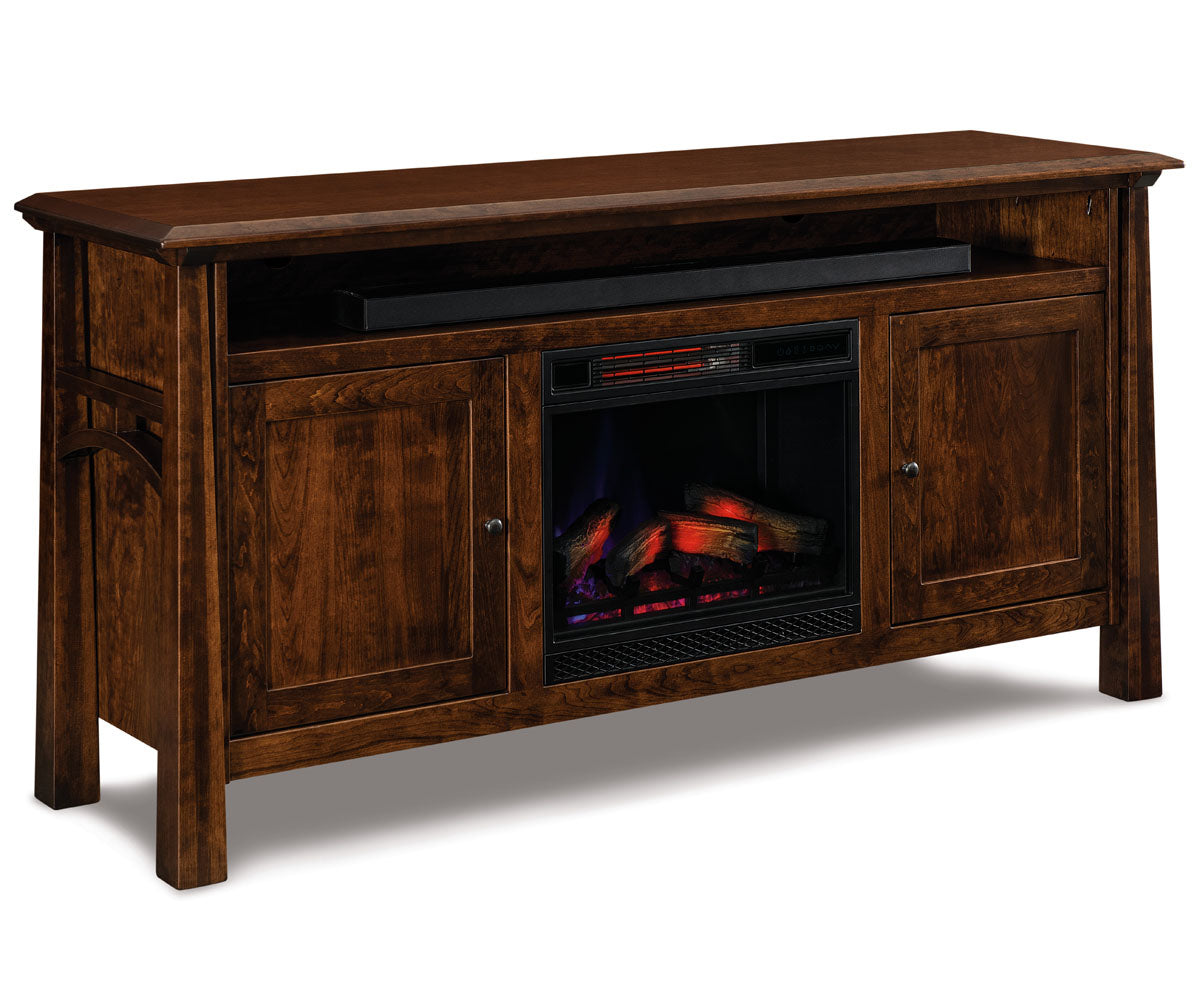 Artesa 36″ High, 2 Door Media Stand W/Fireplace