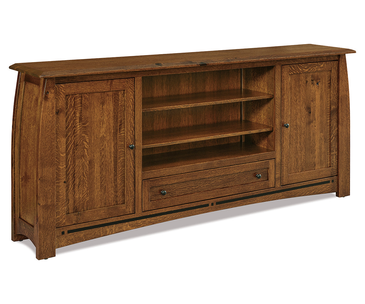 Boulder Creek 2 Door, 1 Drawer Media Stand – 83″ W