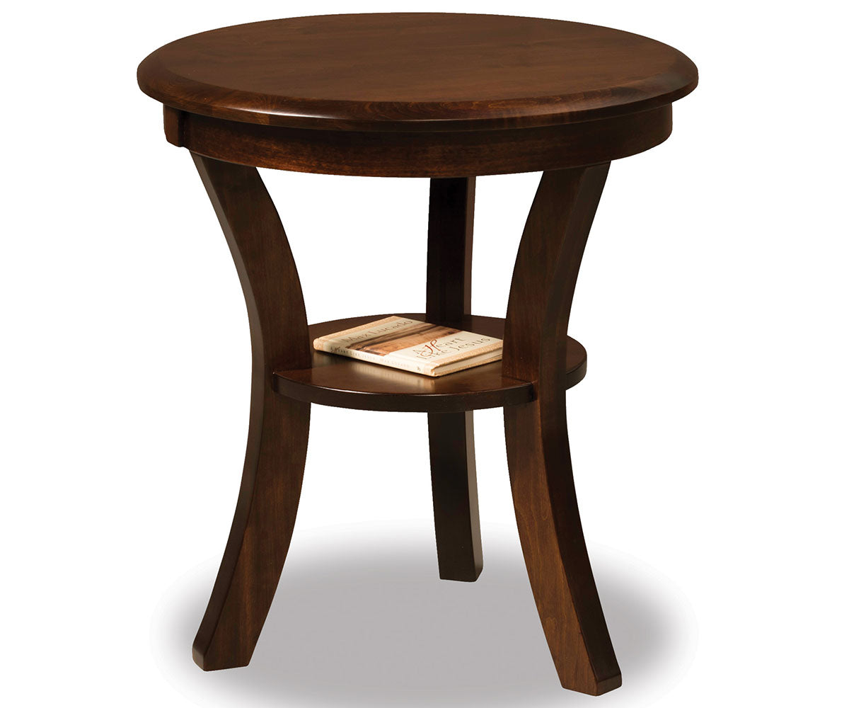 Sierra 22" Round End Table W/Shelf