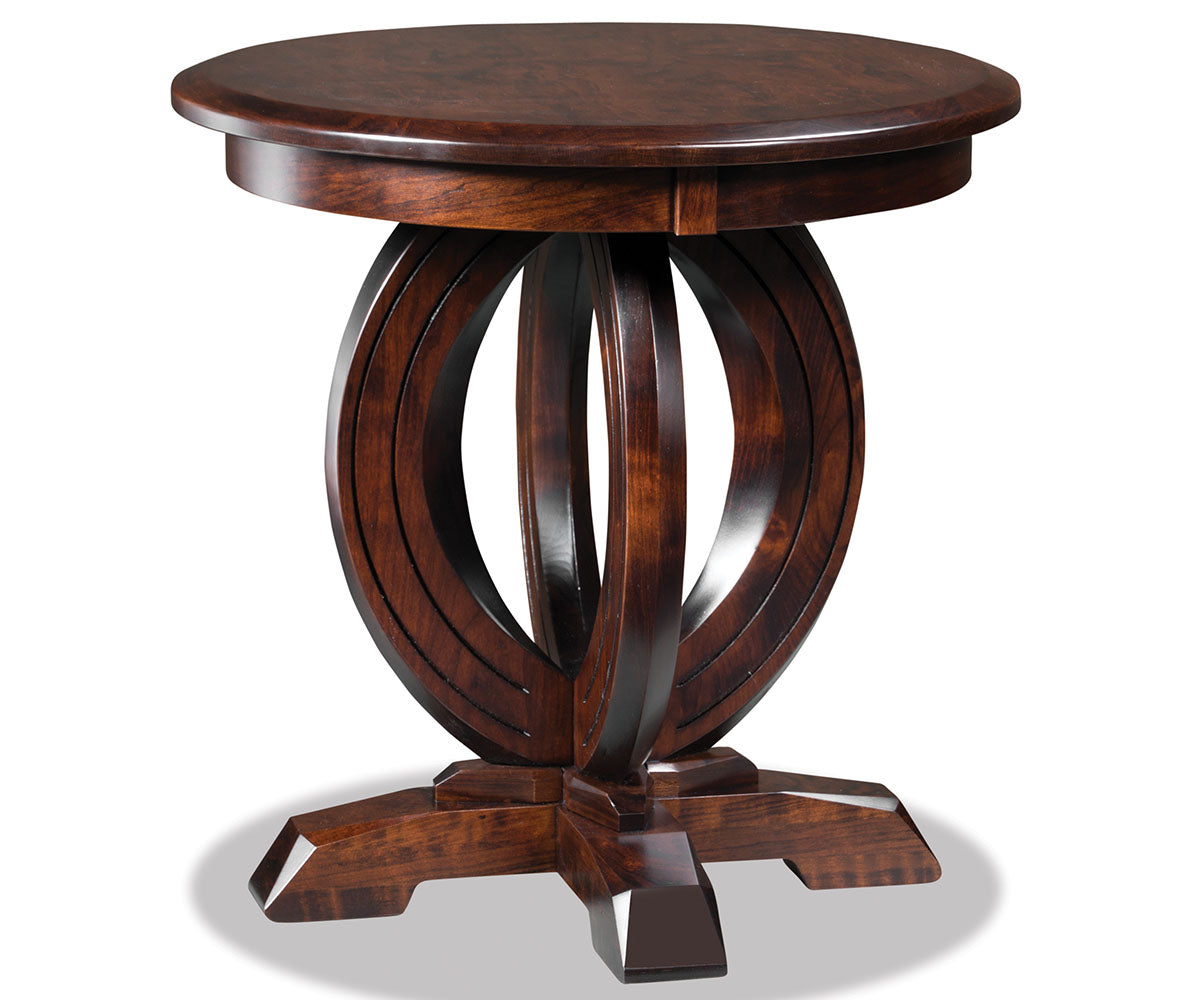 Saratoga 24" Round Solid Top End Table