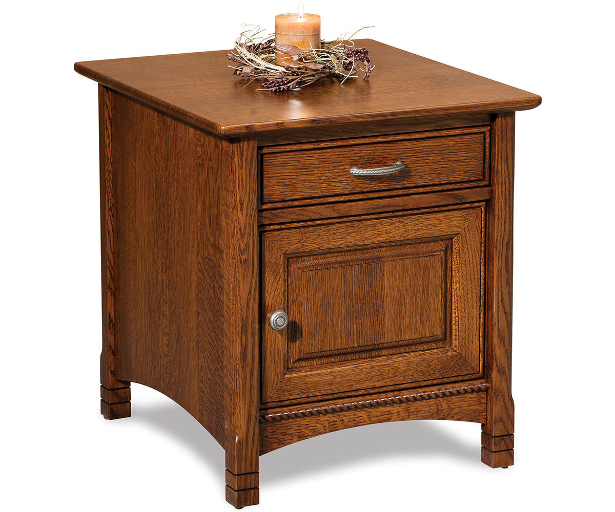 West Lake Enclosed End Table W/Drawer & Door