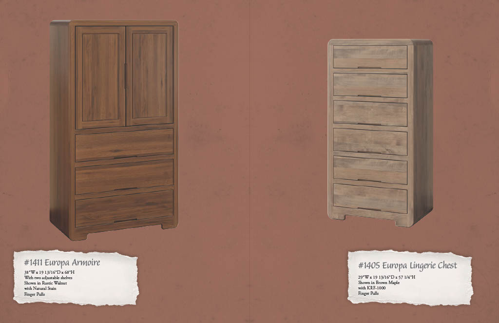 Europa Bed w/ low footboard