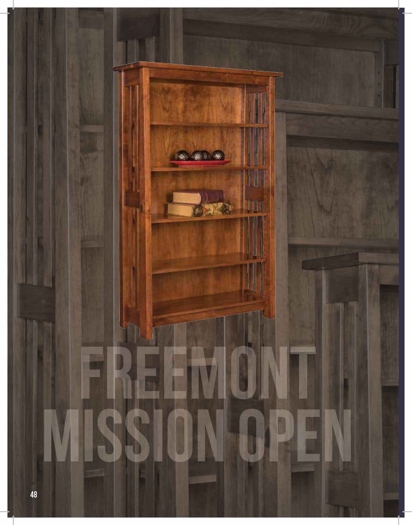 Freemont Mission 36" Open Bookcase
