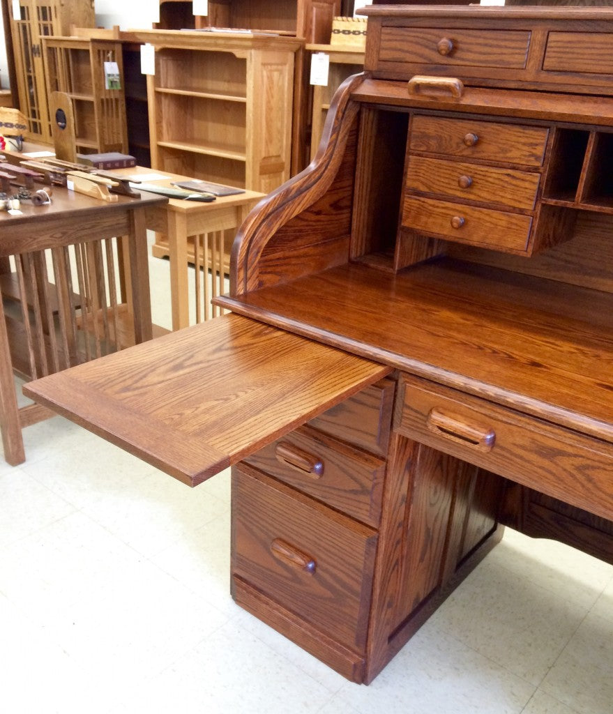 58" Deluxe Traditional Rolltop Desk