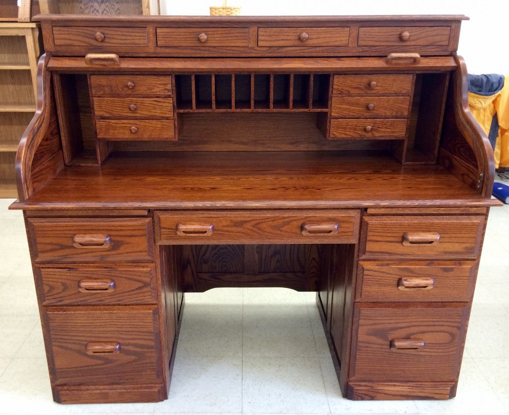 58" Deluxe Traditional Rolltop Desk