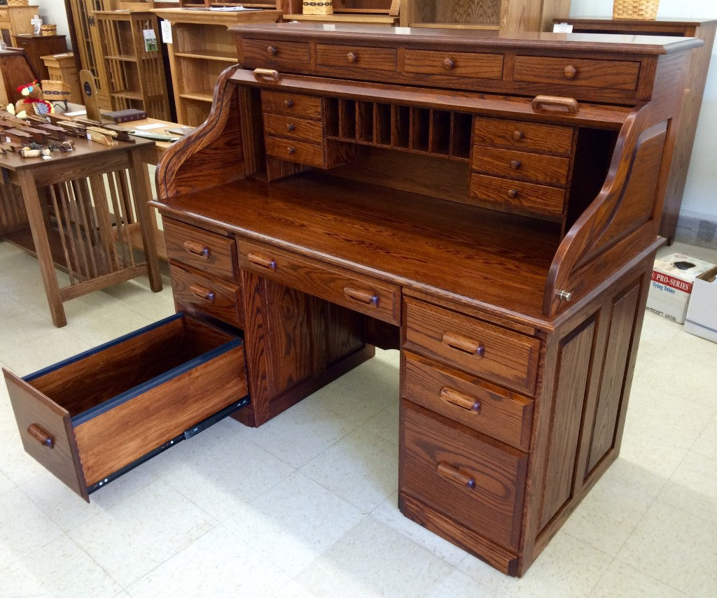 58" Deluxe Traditional Rolltop Desk