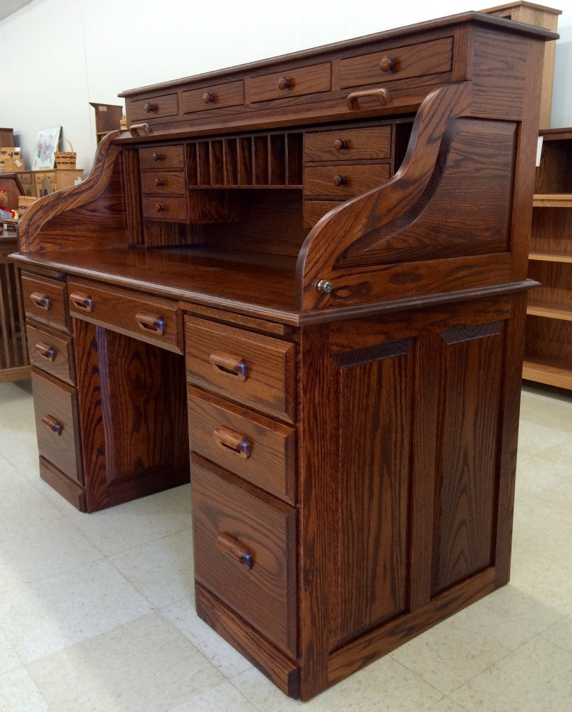58" Deluxe Traditional Rolltop Desk