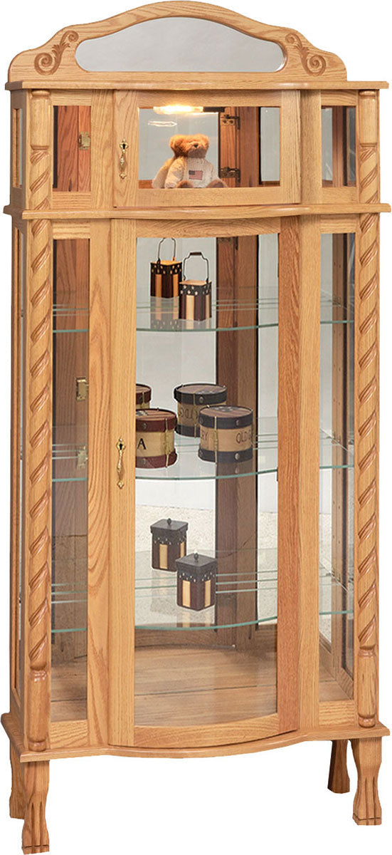 Tri-Front Bonnet Top Curio