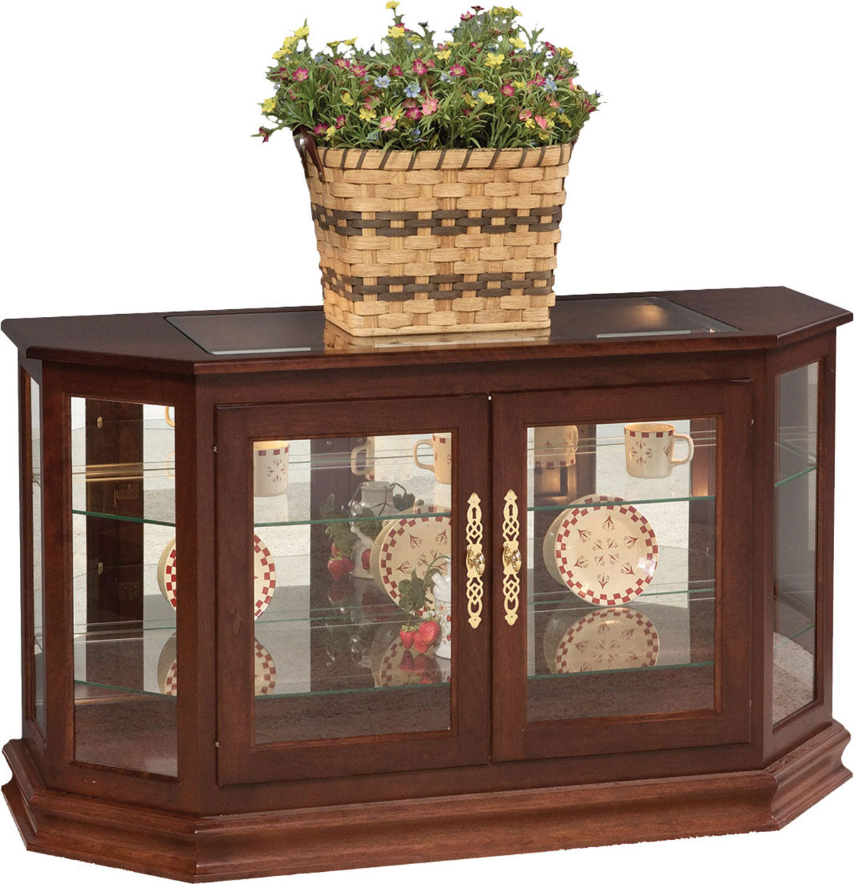 Angled Large Console Curio