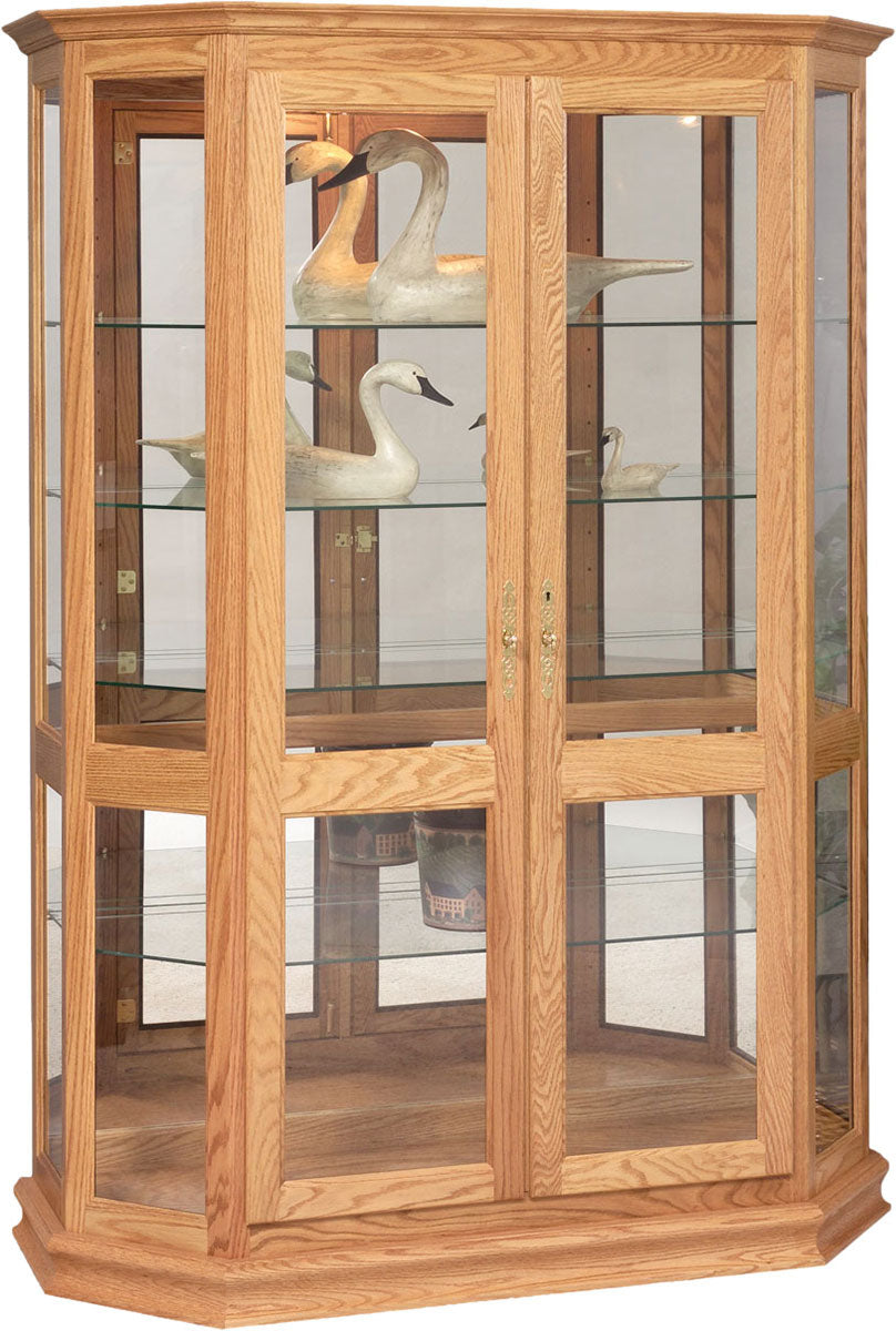 Angled Double Door Picture Frame Curio