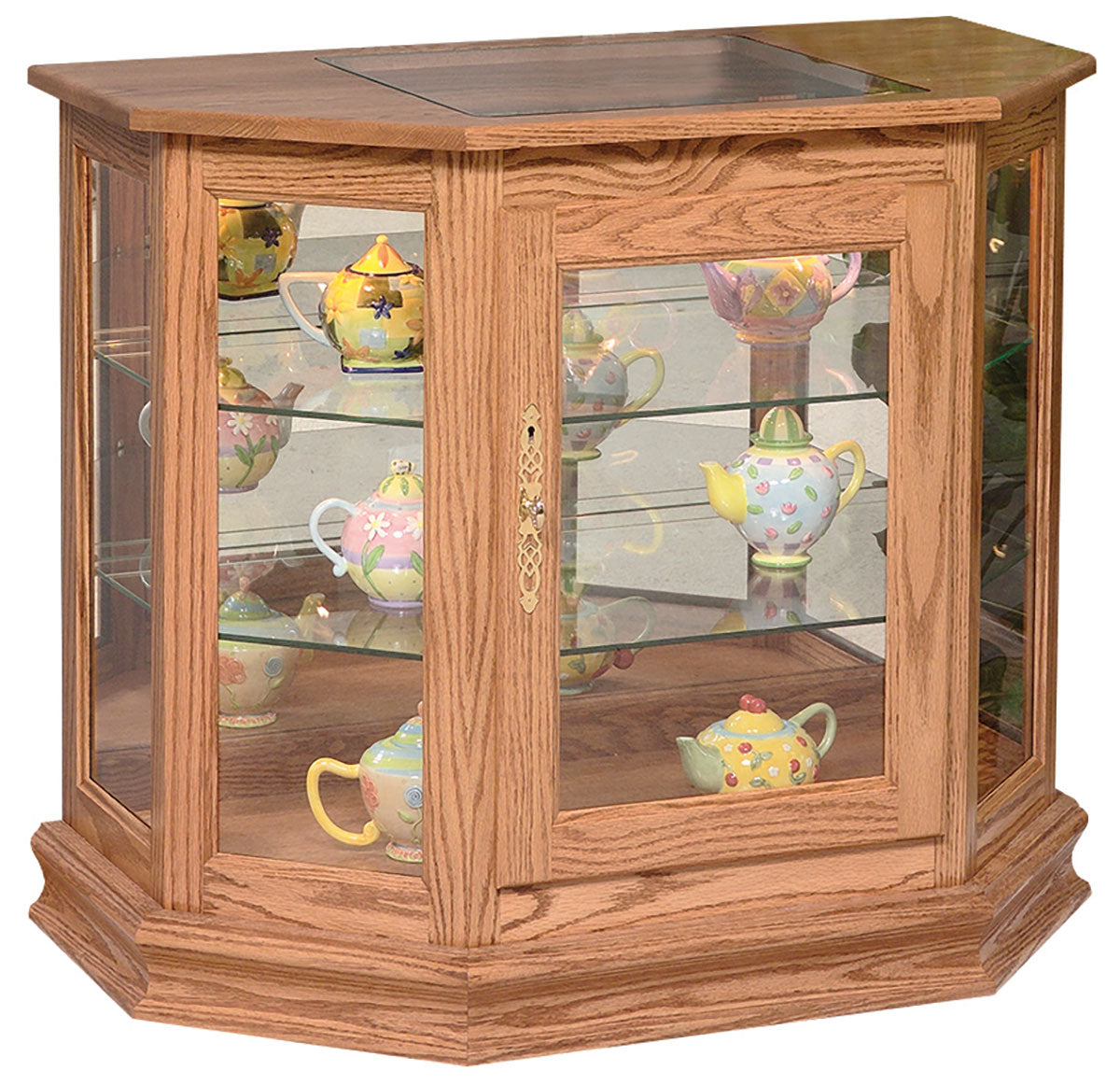 Angled Picture Frame Console Curio