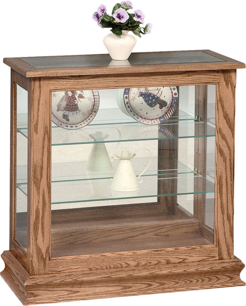 Console Picture Frame with Sliding Door Curio