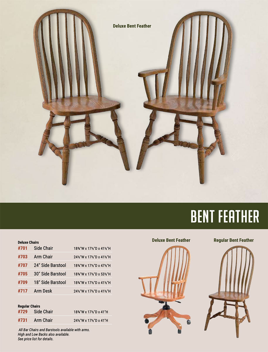 Bent Back Desk Chair