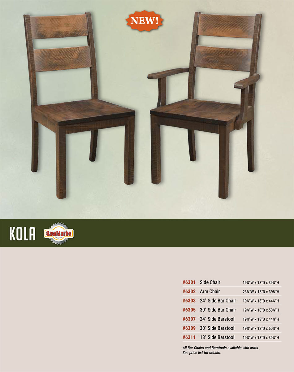 Kola Arm Chair - Rough Sawn!