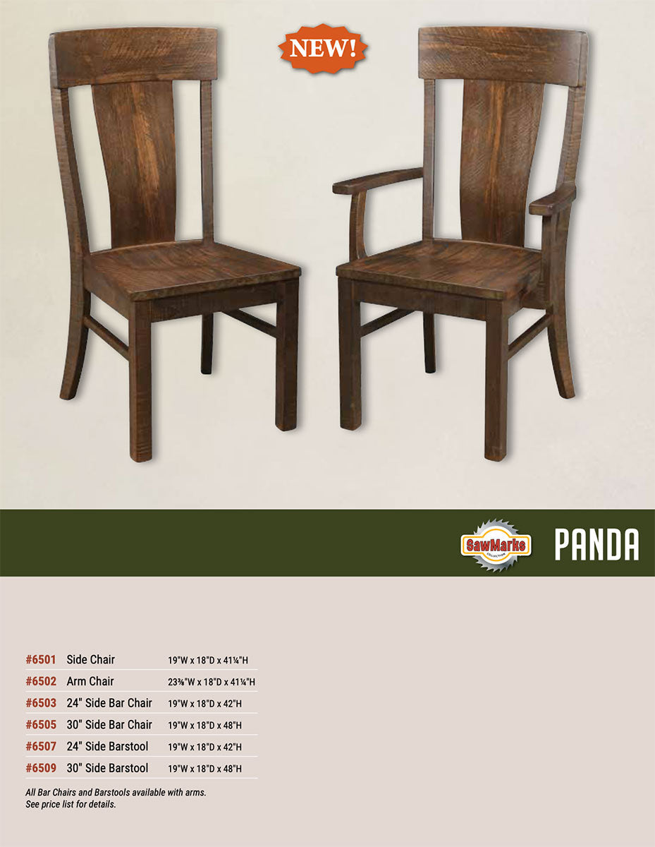 Panda Side Chair - Rough Sawn!