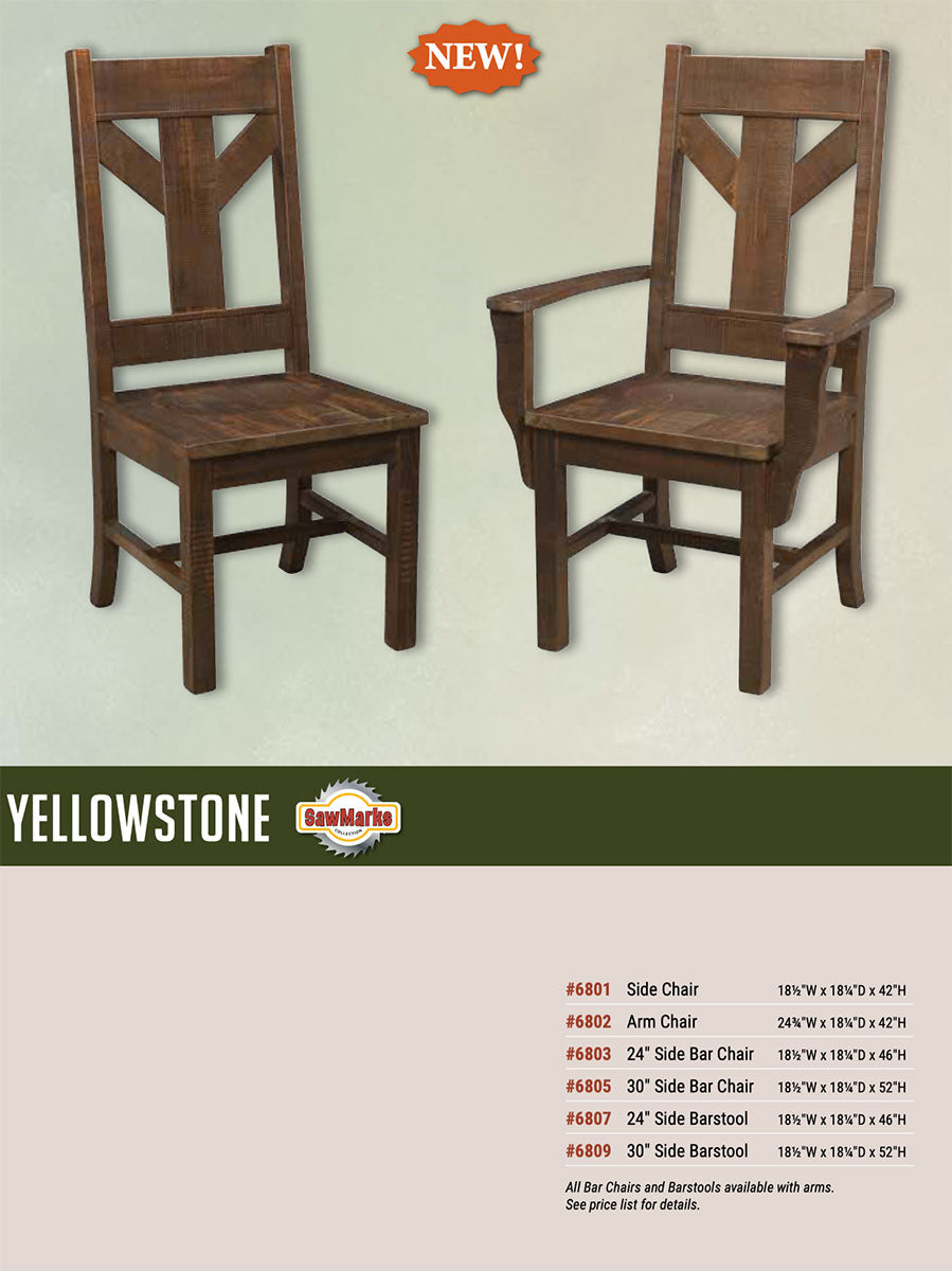 Yellowstone Side Chair - Rough Sawn!