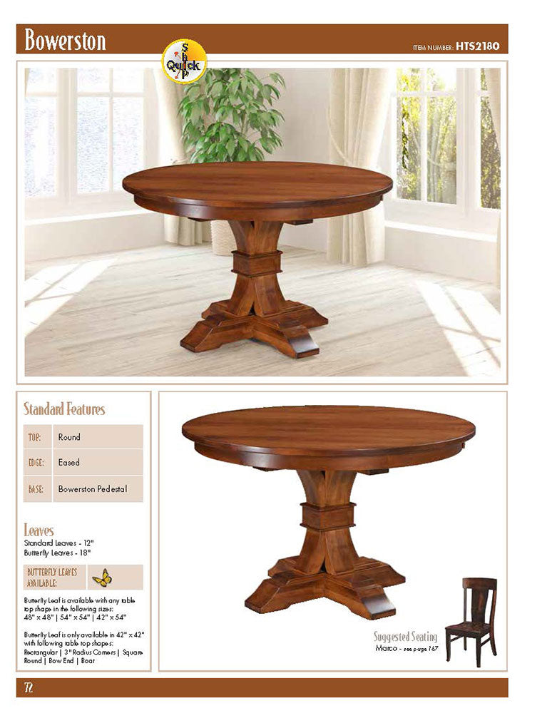 Bowerston S Single Pedestal Table