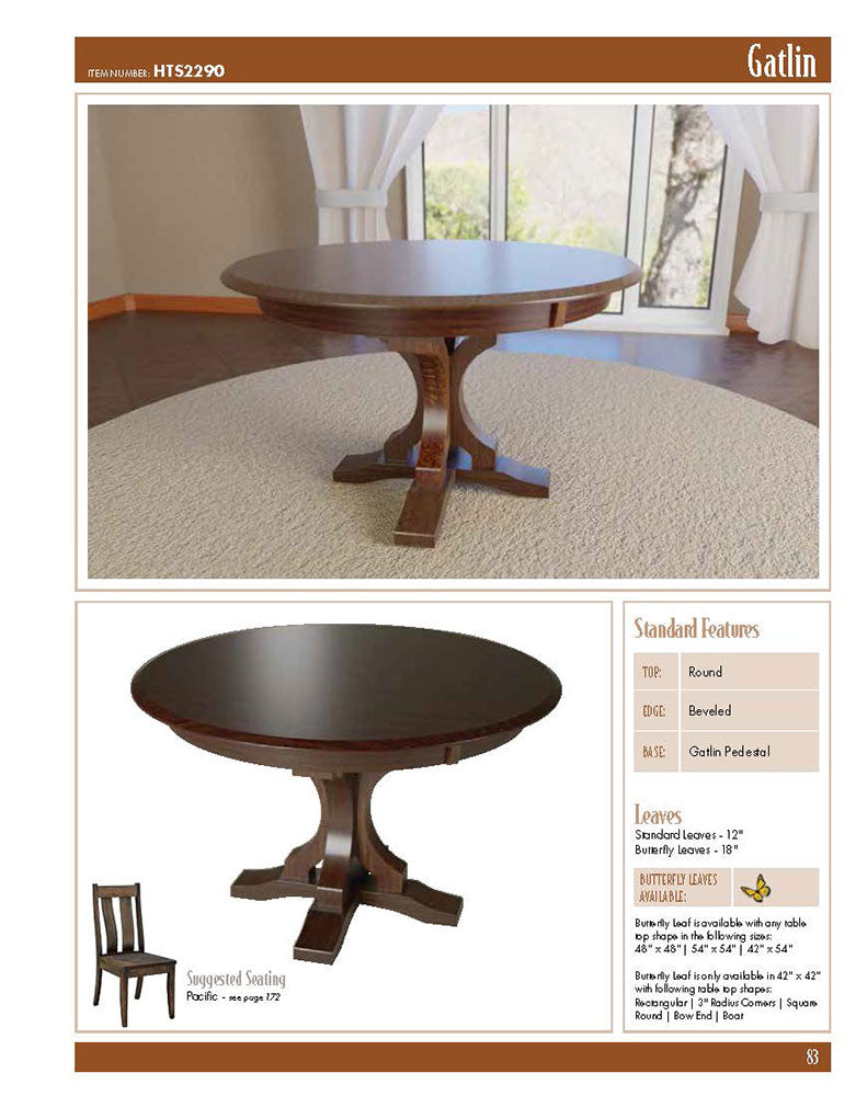 Gatlin Single Pedestal Table
