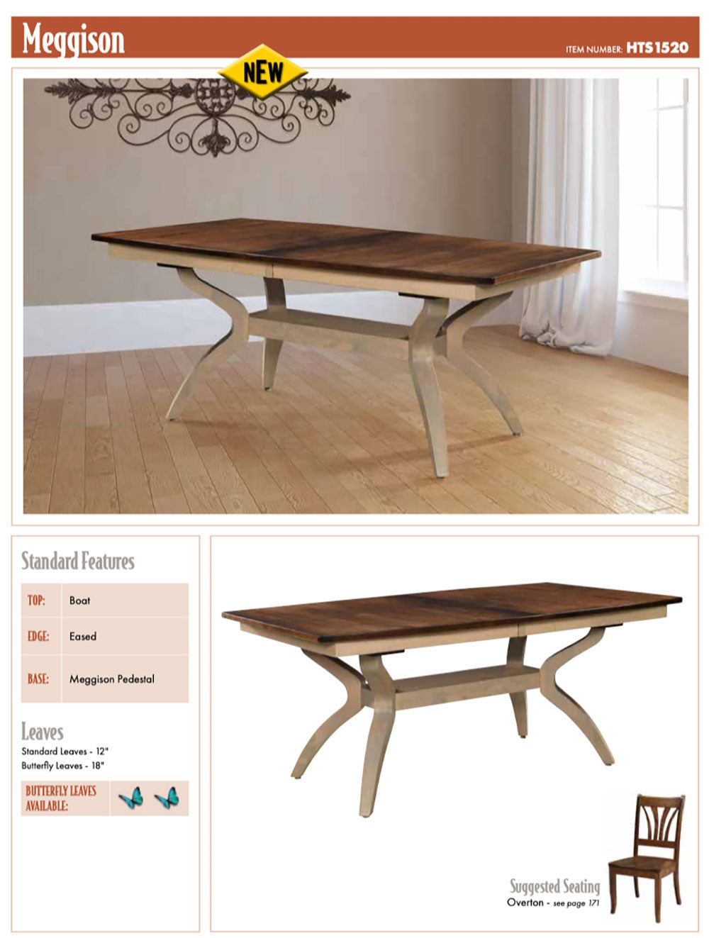 Meggison Double Pedestal Table