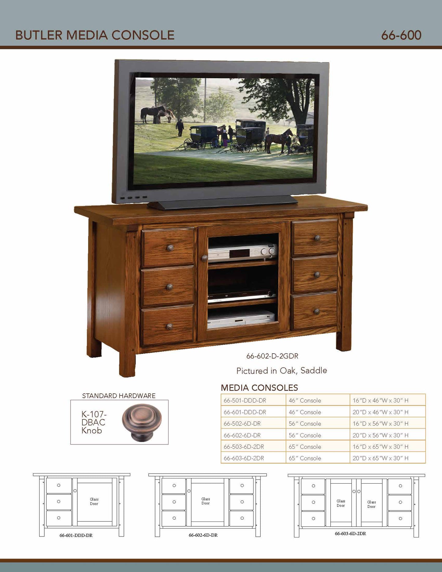 Butler 56" Media Console