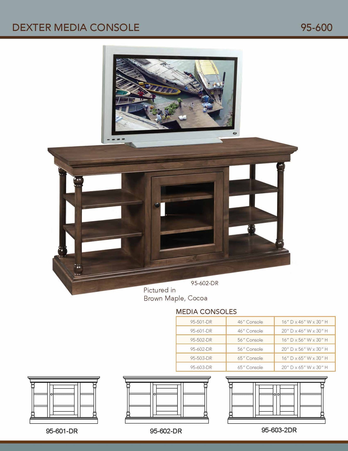 Dexter 56' Media Console