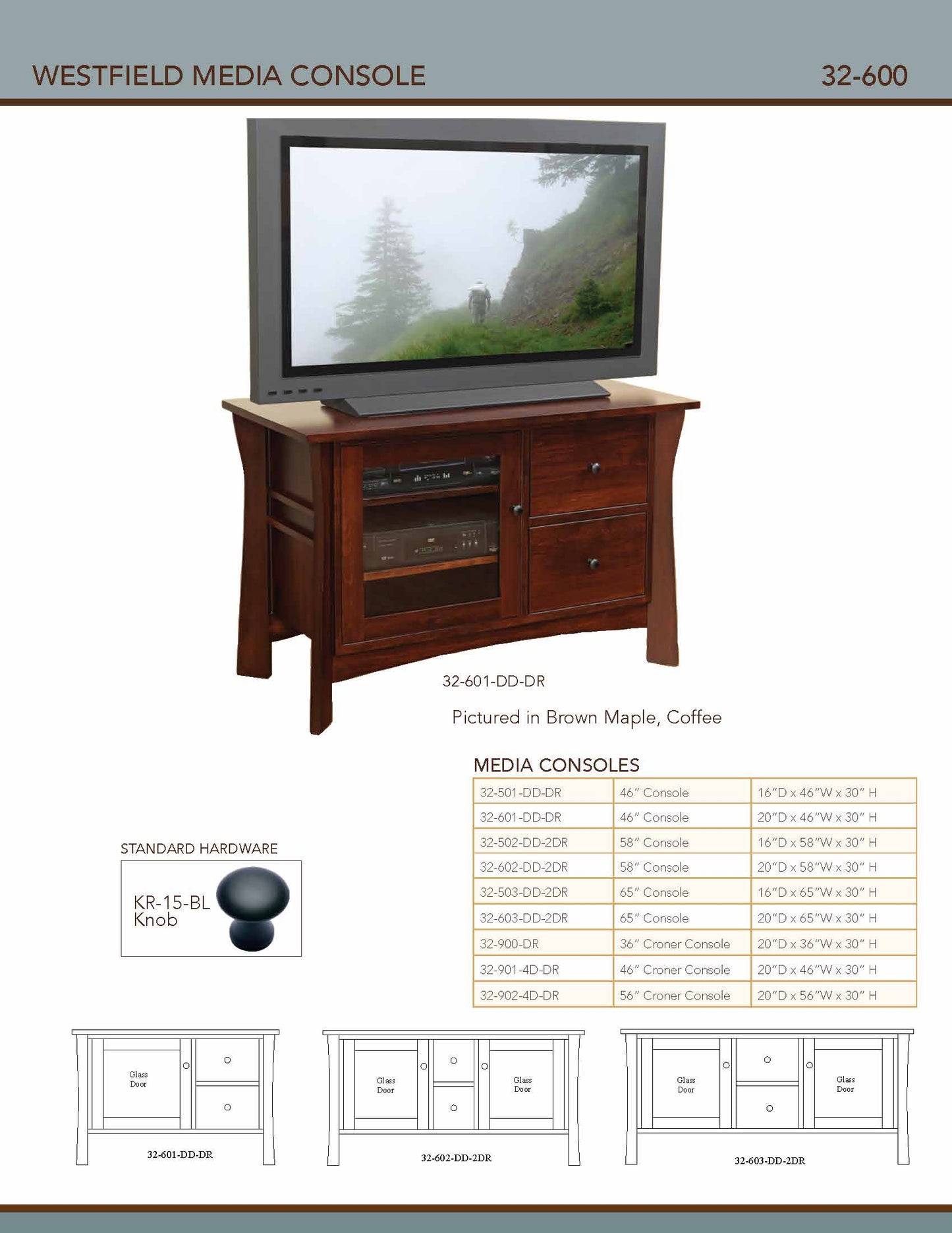 Westfield Corner 56" Media Console