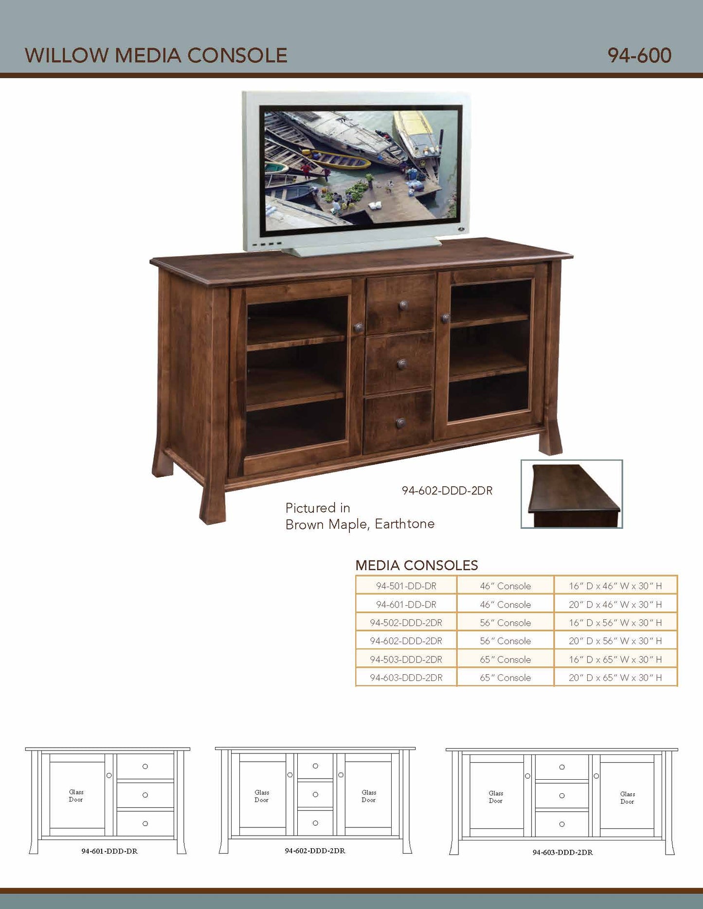 Willow 56" Media Console