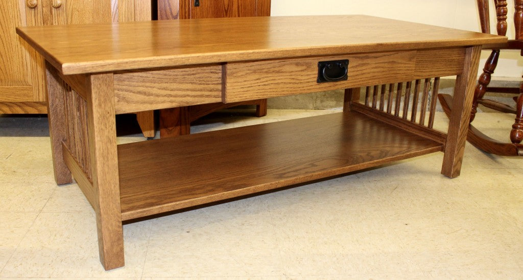 Mission Coffee Table w/ Drawer
