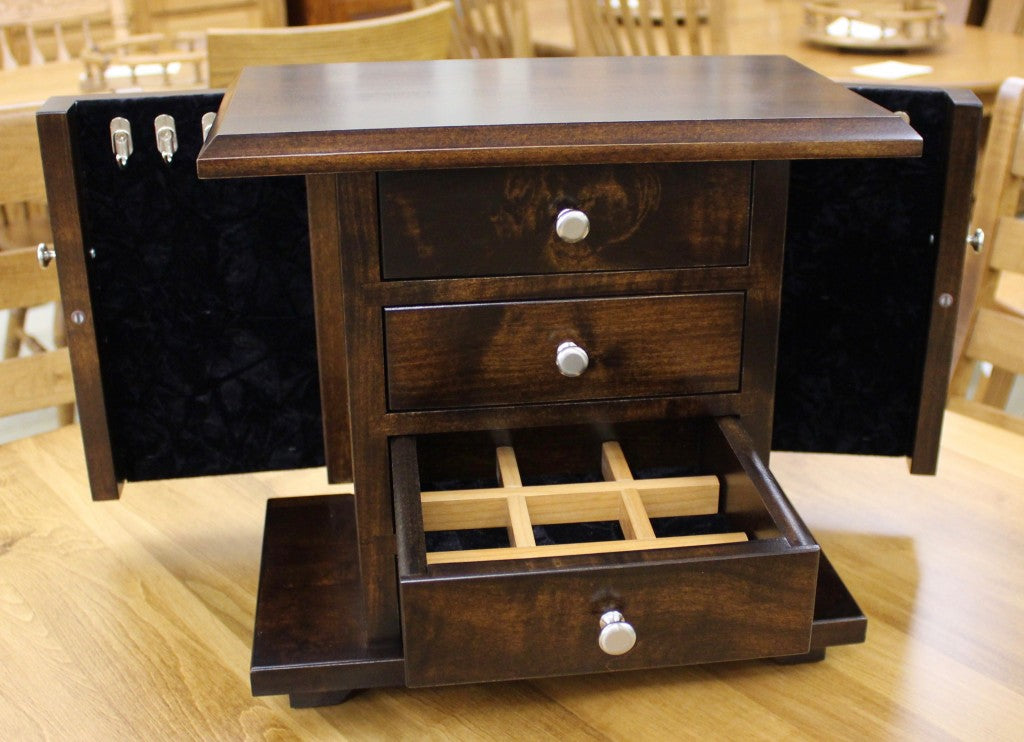 Amish Dresser Top Jewelry Cabinet