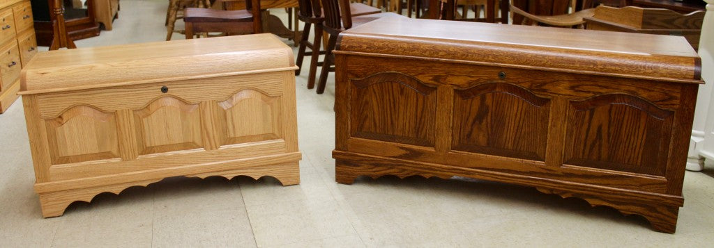 Small Cathedral Raised Panel Blanket Chest