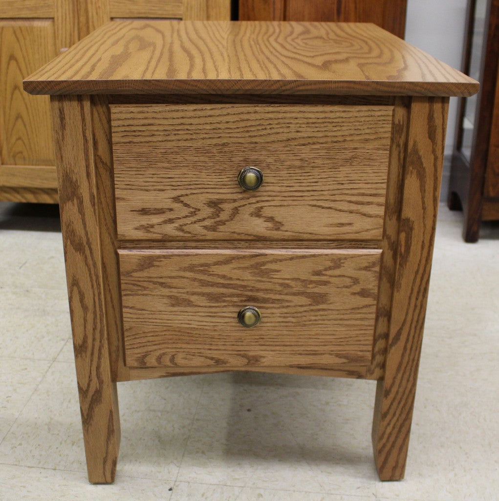 Danville Two Drawer End Table