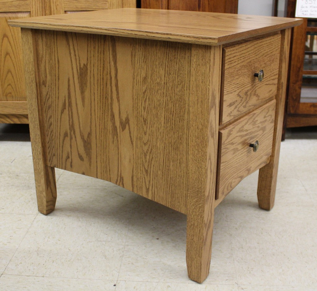 Danville Two Drawer End Table