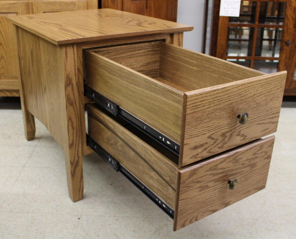 Danville Two Drawer End Table