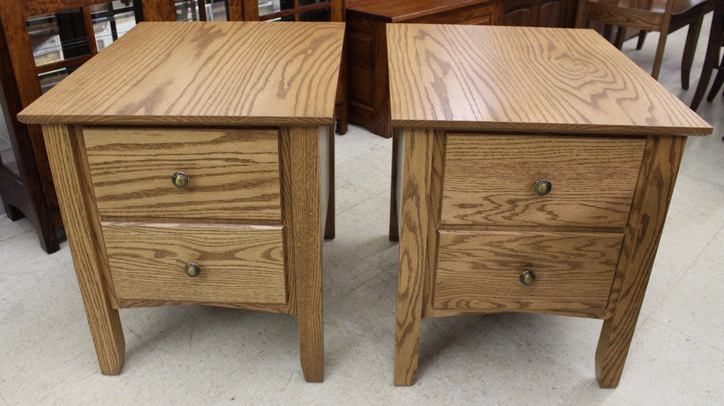 Danville Two Drawer End Table