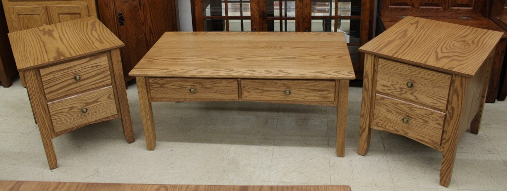 Danville Two Drawer End Table