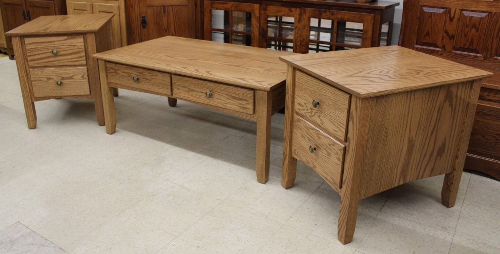 Danville Two Drawer End Table