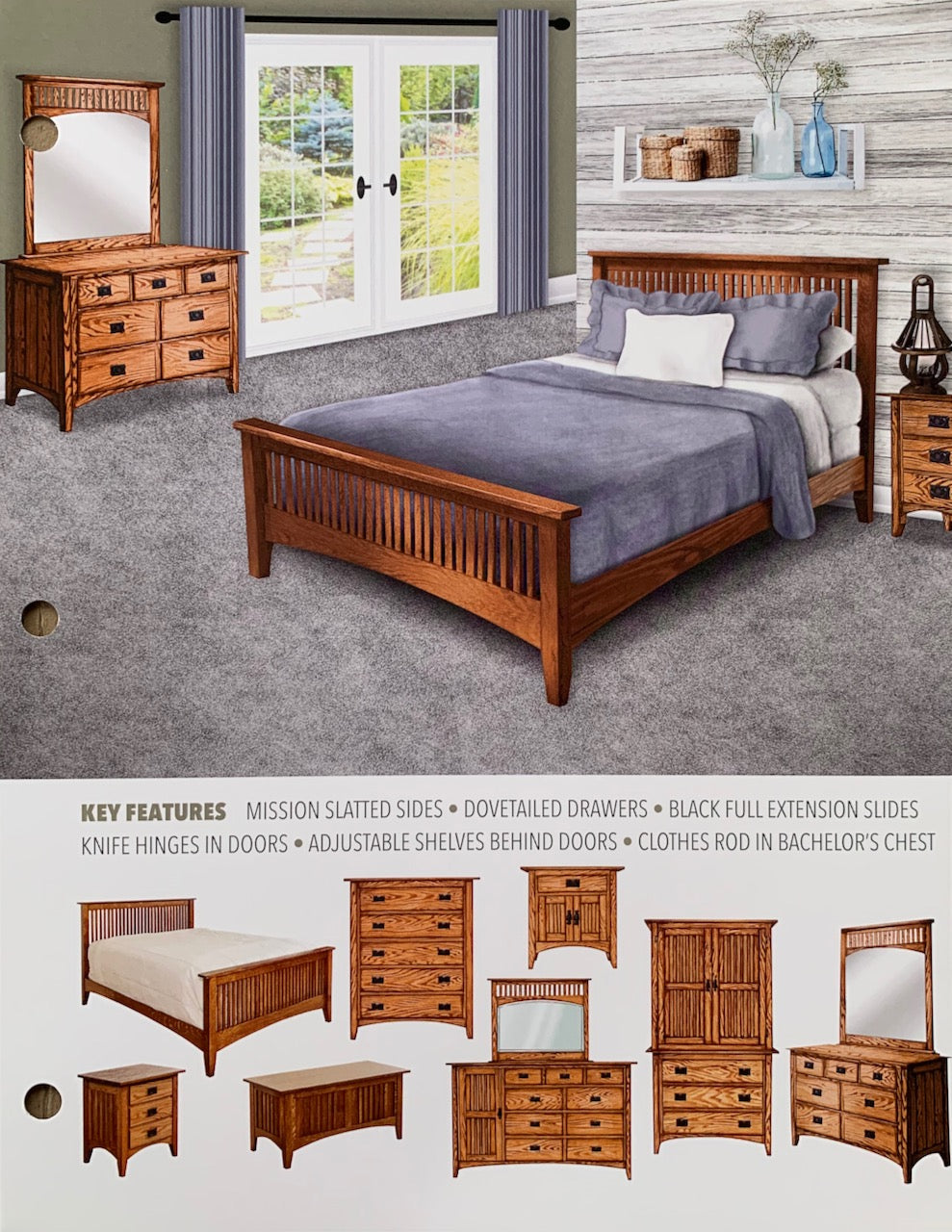 New Mission Bedroom Set